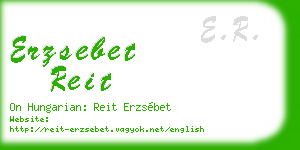 erzsebet reit business card