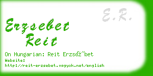 erzsebet reit business card